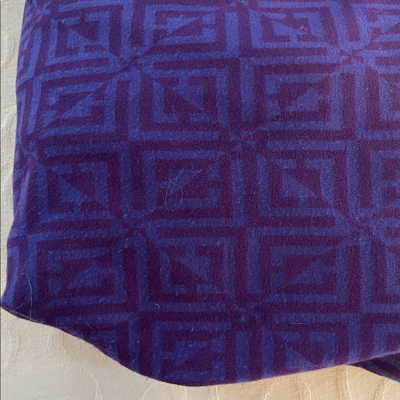 Liz Claiborne purple long sleeve top with tie - Picture 7 of 7